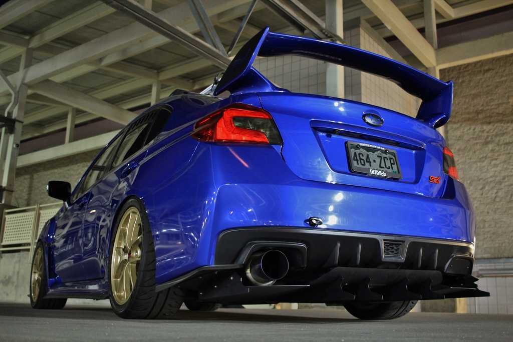 Wrx sti on sale rear diffuser